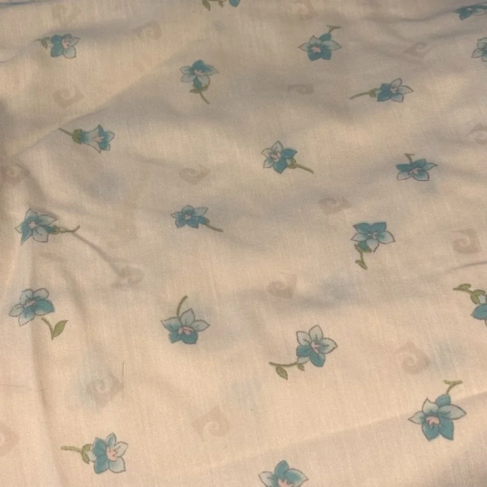 VTG Ruffled Floral Pierre Cardin Burlington Standard Pillow Cases & Full Sheet